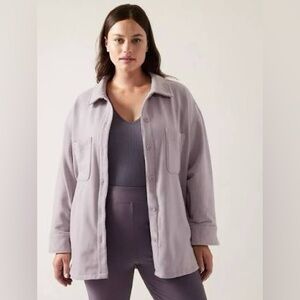 Athleta Retroplush Shirt Jacket